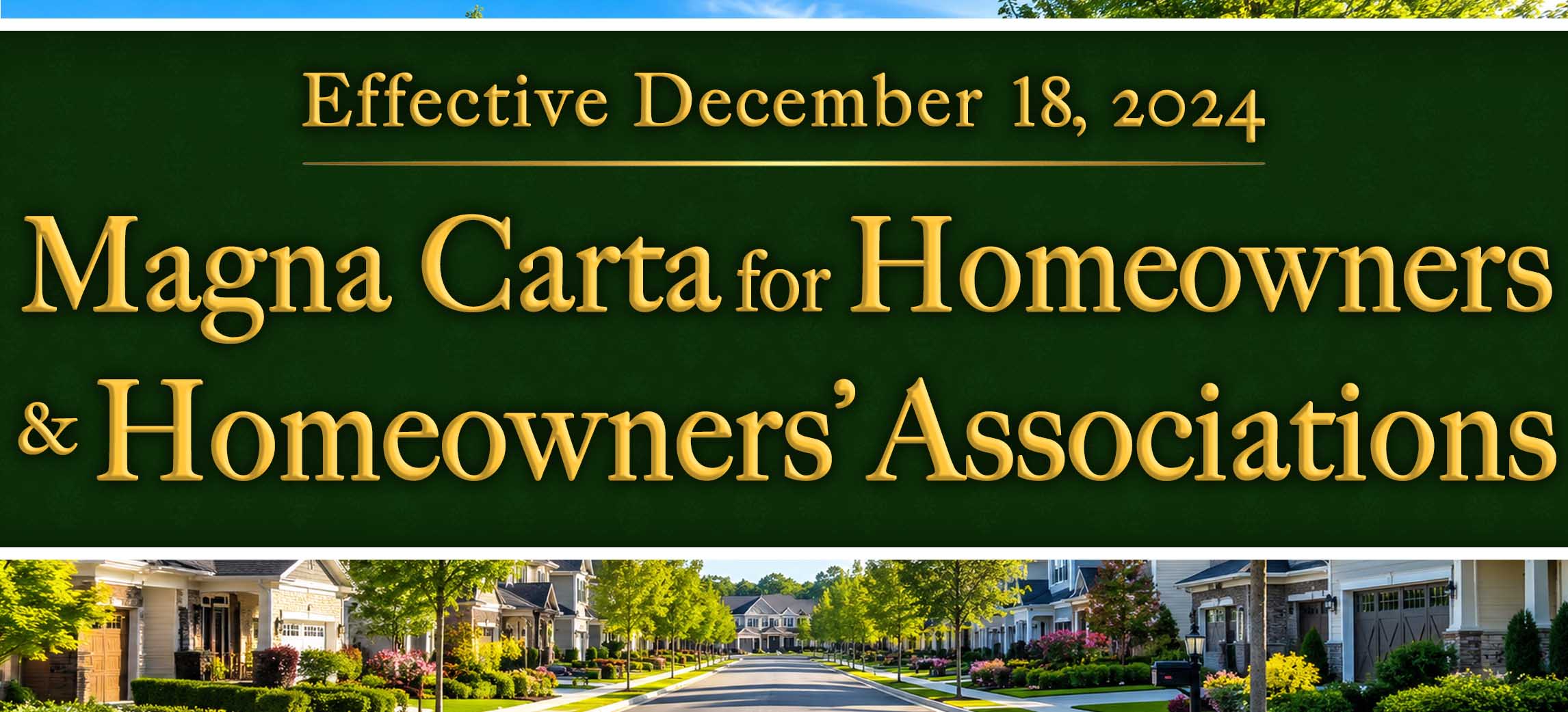 Magna Carta for Homeowners & Homeowners' Associations