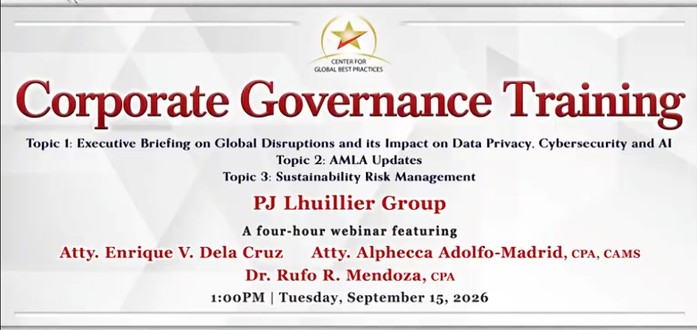Corporate Governance for PJ Lhuillier